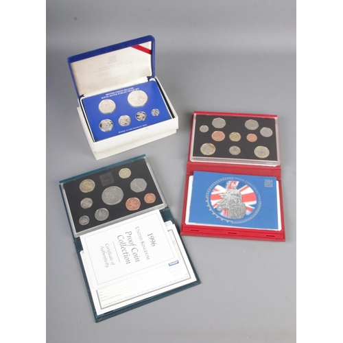 437 - Three cased proof coin collections including 1996 Twenty Five Years of Decimal Coinage, 2004 Celebra... 