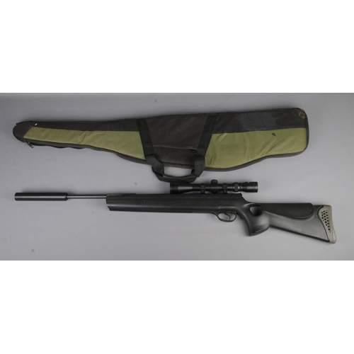 452 - A Hatsan Edgar Brothers MOD.85 X .22cal break barrel air rifle, fitted with Nikko Stirling 3-9x40 Mo... 