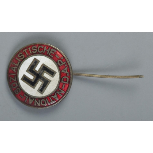 463 - German enamel NSDAP members party stick pin