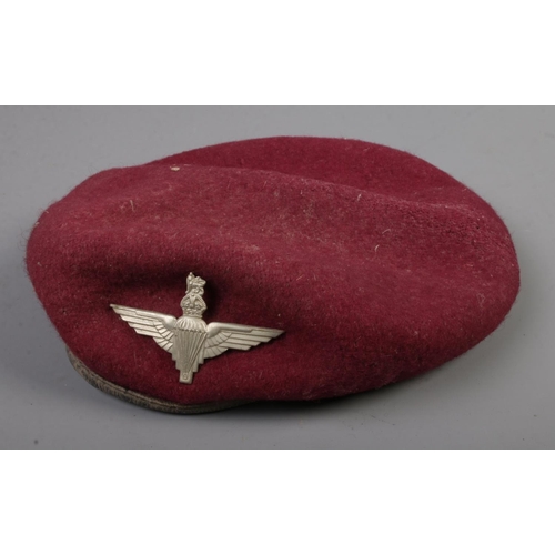 483 - A post war Parachute Regiment red beret