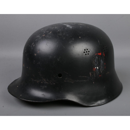 486 - A WW2 period German M34 helmet