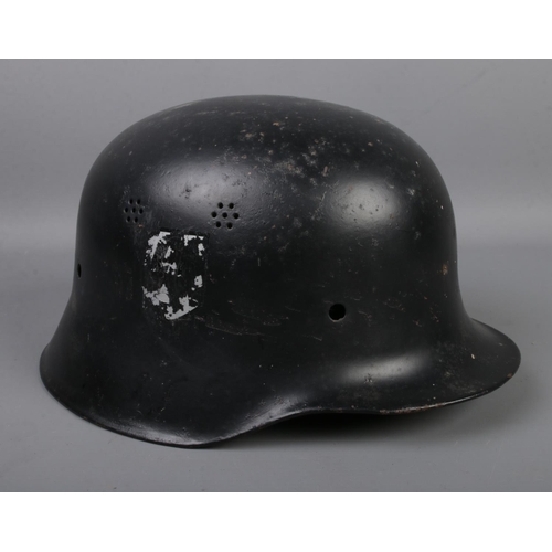 486 - A WW2 period German M34 helmet