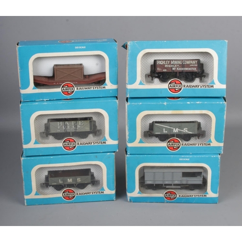 84 - A collection of Airfix Railway System 00 gauge wagons.