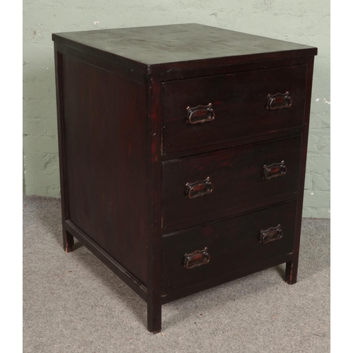 517 - A large deep chest of drawers 

Hx88cm
Wx64cm
Dx71cm