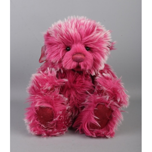 96 - A Charlie Bears jointed teddy bear, Raspbeary Trifle CB631404, exclusively designed by Isabelle Lee.... 