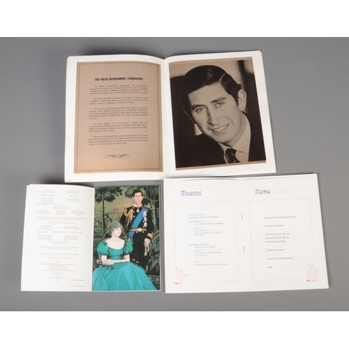 180 - The Anglo-American Sporting Club Souvenir Brochure and matching menu along with a The Royal Wedding ... 