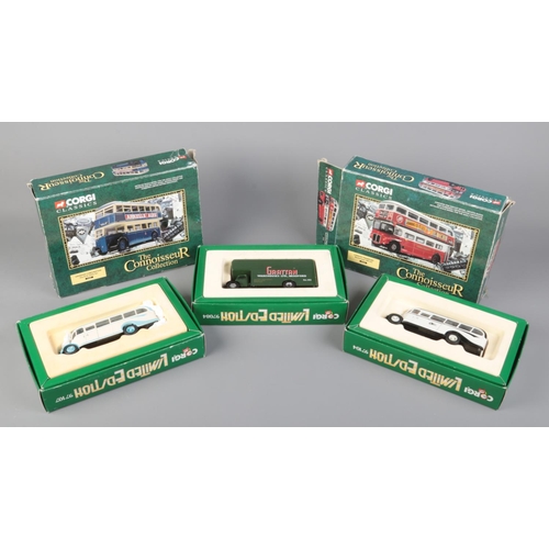 187 - Five boxed Corgi diecast models. Includes three limited edition examples and two The Connoisseur Col... 