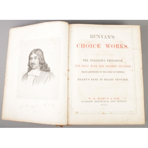 128 - Bunyan's Choice Works, Life by Dr Cheever. Published by W. R. M'Phun & Son, printed 1862 by Dunn & W... 