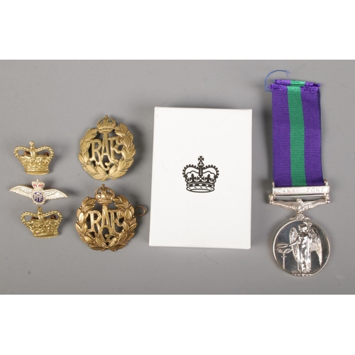 408 - An Elizabeth II (EIIR) General Service Medal (GSM) with Canal Zone clasp to AC1 C Beech(4044648) RAF... 