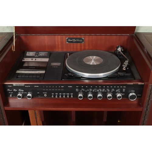 471 - A Period High Fidelity stereogram formed as a chiffonier. With Garrard turntable.