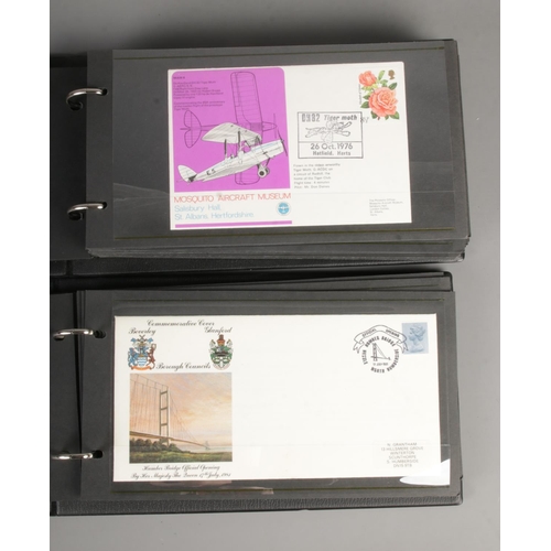 87 - Two albums of assorted First Day covers to include Mosquito Aircraft Museum, Operation Drake and Ope... 