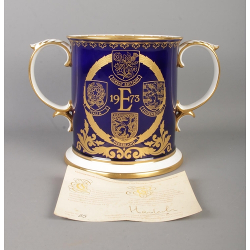 96 - A limited edition Spode loving cup, produced to commemorate the enlargement of the European Communit... 