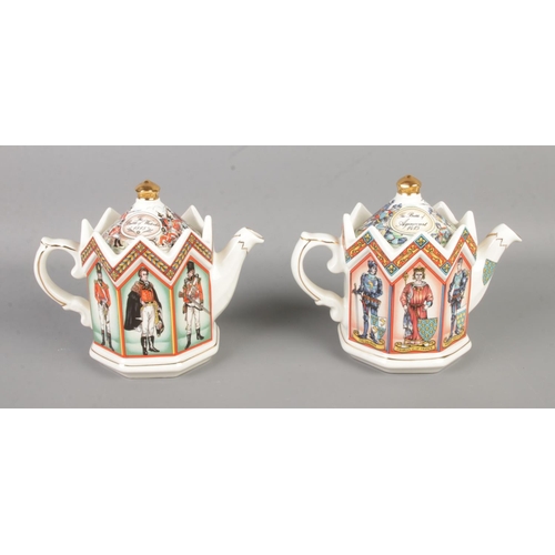 99 - Two Sadler Classic Collection ceramic teapots to include Henry V at The Battle of Agincourt and The ... 