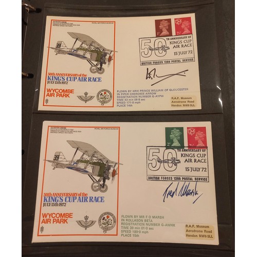 50 - A limited edition album of 43 signed first flown covers commemorating the 50th Anniversary of the Ki... 