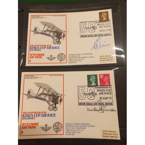 50 - A limited edition album of 43 signed first flown covers commemorating the 50th Anniversary of the Ki... 