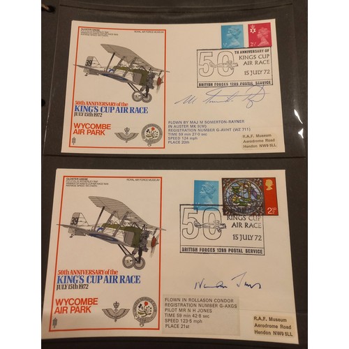 50 - A limited edition album of 43 signed first flown covers commemorating the 50th Anniversary of the Ki... 