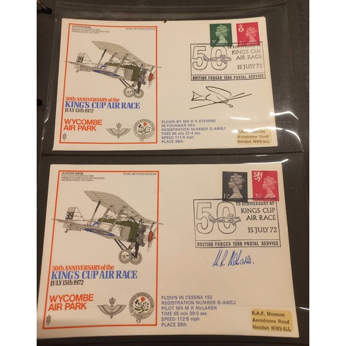 50 - A limited edition album of 43 signed first flown covers commemorating the 50th Anniversary of the Ki... 