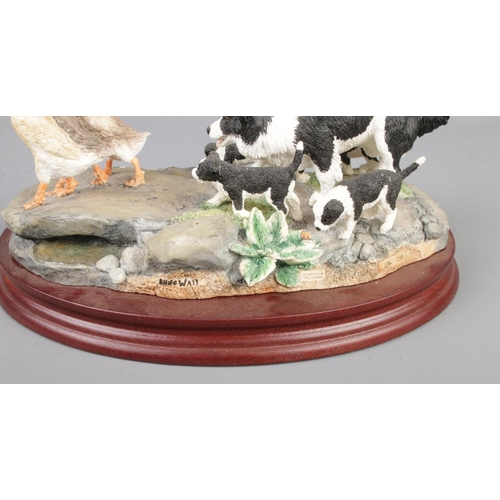 47 - A limited edition Border Fine Arts ceramic figure on plinth titled 'Keep On Running' (B1207) depicti... 