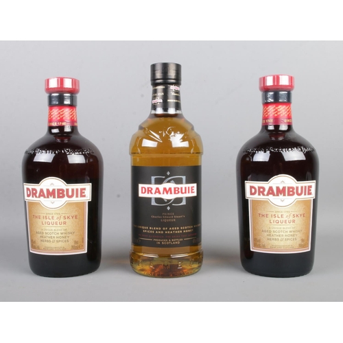 49 - Three sealed bottles of Drambuie. 70cl. 40% Vol.