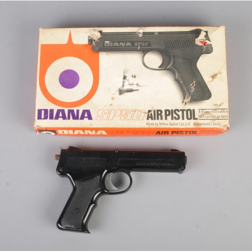 55 - A Diana SP50 .177cal air pistol, in box. CANNOT POST OVERSEAS.