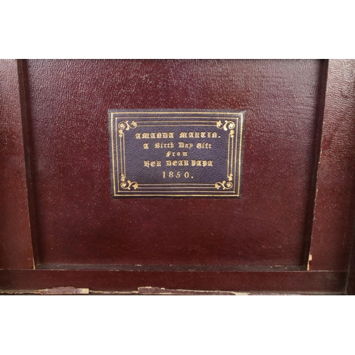 68 - A mid Nineteenth century rosewood two tier vanity box, with lower drawer. Featuring fitted interior ... 