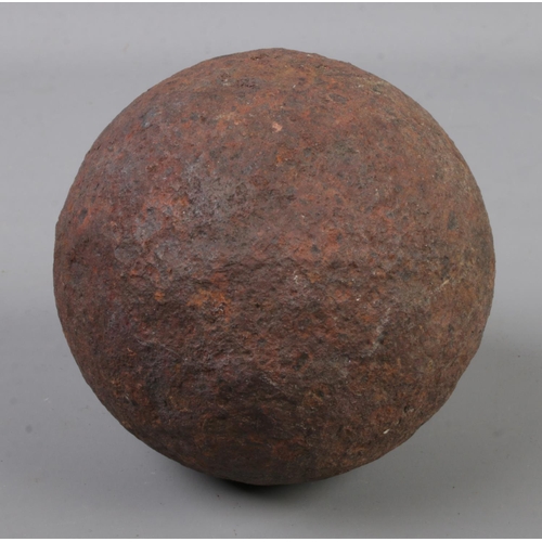 102 - An iron canon ball purportedly recovered from the Towton battlefield site