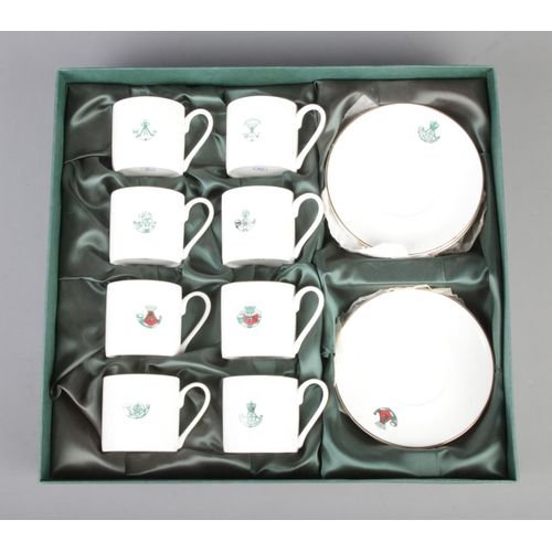 19 - A boxed Impamark Ltd made 'Light Infantry' presentation Fine Bone China tea service. Containing eigh... 