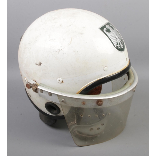 485 - A post-War German Bundesgrenzschutz / Border Police/ Riot Police helmet