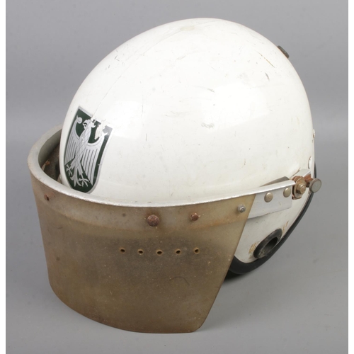 486 - A post-War German Bundesgrenzschutz / Border Police/ Riot Police helmet