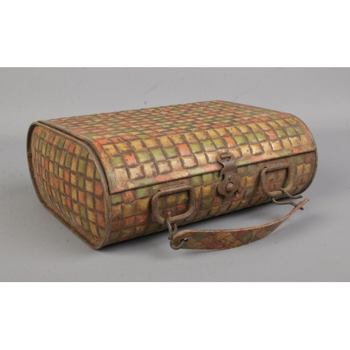 115 - An early 20th century Huntley and Palmer biscuit tin in the form of a handbag/purse