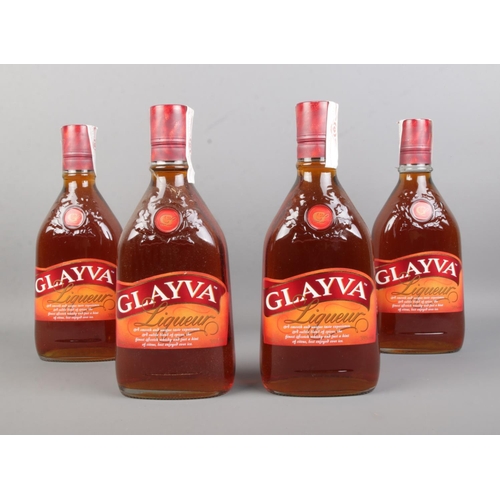 24 - Four sealed 1L bottles of Glayva Liqueur. 35% Vol.