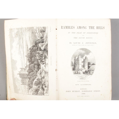 34 - A collection of antique and vintage books to include Louis J. Jennings Rambles Among the Hills, Edwa... 