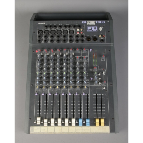 278 - A Spirit Folio by Soundcraft F1 Fader 100 six channel mixing desk.