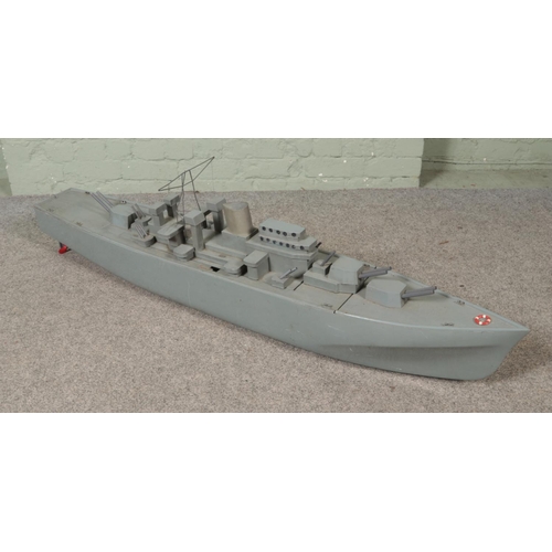 294 - A large scratch built model of a naval ship

Lx156