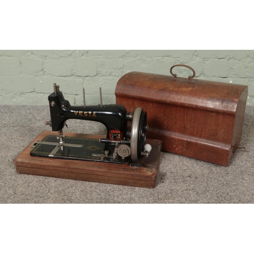 298 - A Vesta sewing machine in case