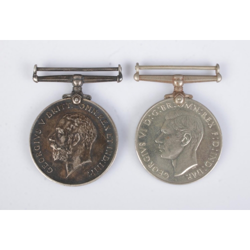 373 - Two medals to include WWI War Medal awarded to 11332 P.T.E E. G. Dell. Y.8. L.R. and WWII Defence Me... 