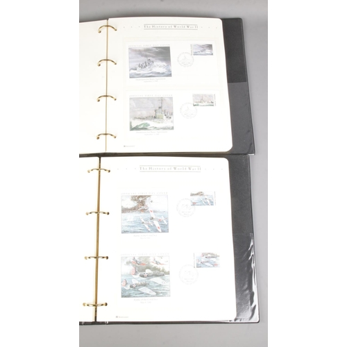 69 - The History of WWII Westminster first day cover collection housed in two display folders. Approx. 10... 