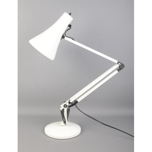 70 - A white articulated Anglepoise Model 90 desk lamp.