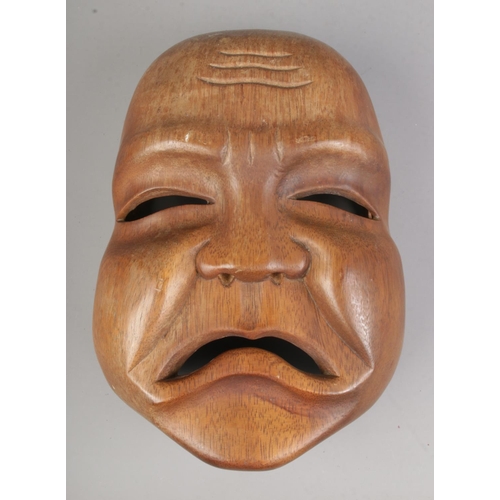 73 - A vintage Japanese 'Noh' type theatre mask.