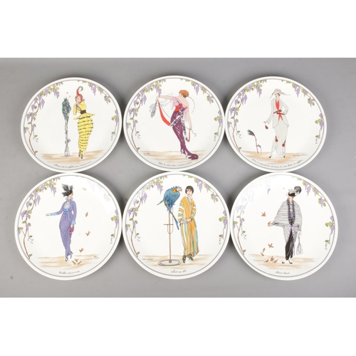 392 - A set of six Villeroy & Boch Depuis 1748 Design 1900 display plates. Diameter: 26cm.