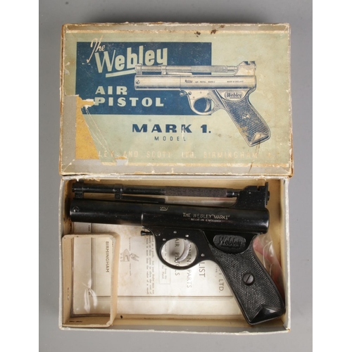 409 - A Webley MKI air pistol in box