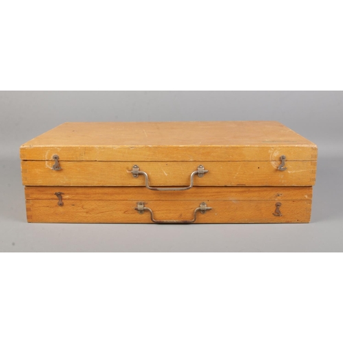 75 - Two specimen chests, containing a large collection of  mineral and geological samples. To include Am... 