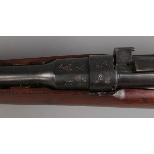 413 - A BSA Lee Enfield .303cal Bolt Action Rifle, for project. With Birmingham Gin Barrel Proof House dea... 