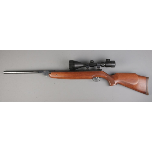 415 - A modified Weihrauch .22cal break barrel air rifle, with HW77 stock and later replaced HW98 barrel. ... 