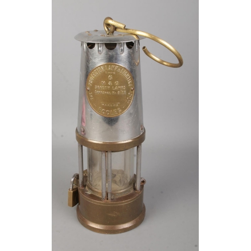 433 - An Eccles Type 6 miners safety lamp by the Protector Lamp and Lighting Co. Ltd.