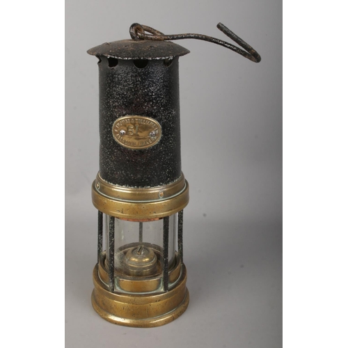 435 - Thomas & Williams Ltd., Aberdare miners safety lamp, No. 51.