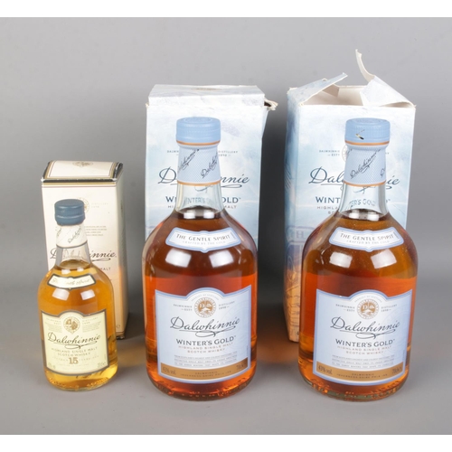 84 - Three boxed Dalwhinnie Single Malt Scotch Whisky's to include two 70cl Winter's Gold edition example... 