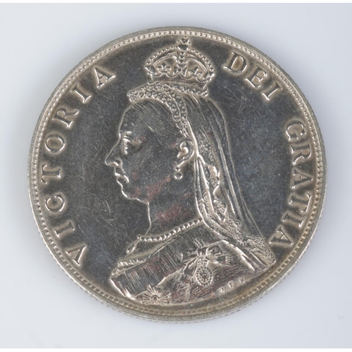 420 - A Victorian silver florin dated 1887.