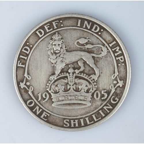 428 - An Edward VII silver shilling, 1905.