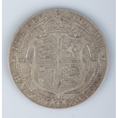 433 - An Edward VII silver halfcrown, 1906.